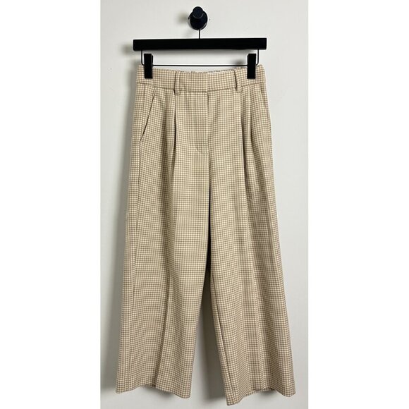 ARITZIA Wilfred The Effortless Cropped Pant in Claudine Hounds Tooth Size US 2 - Picture 2 of 8